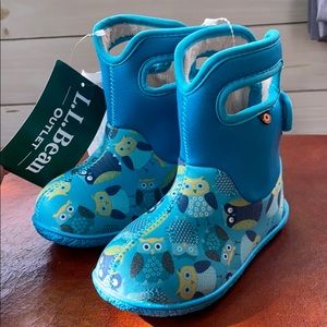 Toddler Size 9 Bogs boots Owl Pattern NWT